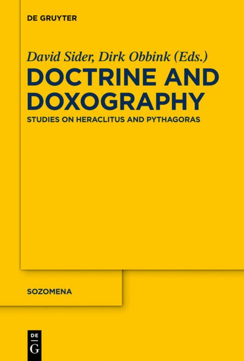 Doctrine and Doxography - 