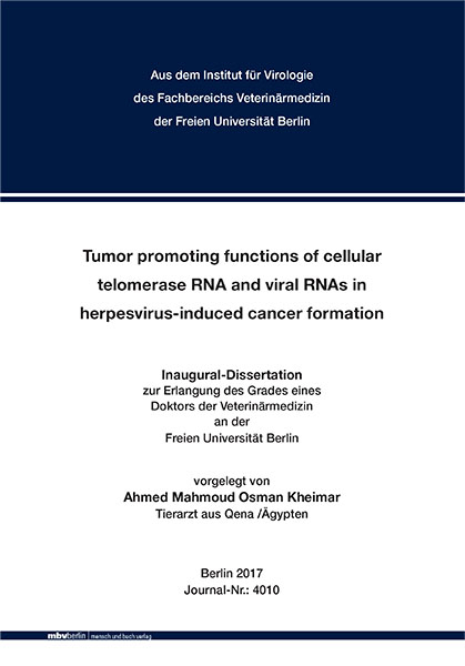 Tumor promoting functions of cellular telomerase RNA and viral RNAs in herpesvirus-induced cancer formation - Ahmed Mahmoud Osman Kheimar