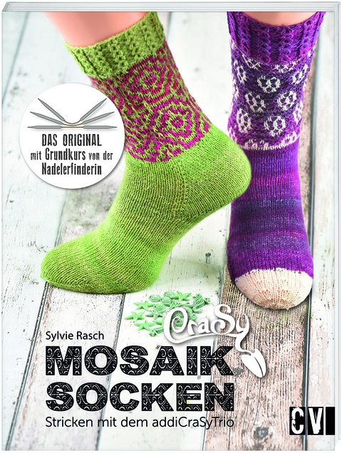 CraSy Mosaik - Socken Stricken mit addiCraSyTrio - Sylvie Rasch