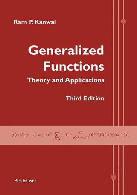 Generalized Functions -  Ram P. Kanwal