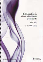 Be Competent in Advanced Business Documents - 