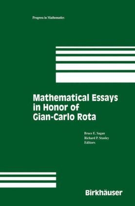 Mathematical Essays in honor of Gian-Carlo Rota -  Bruce Sagan,  Richard Stanley