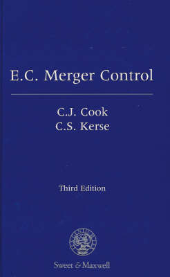 EC Merger Control - John Cook, C.S. Kerse