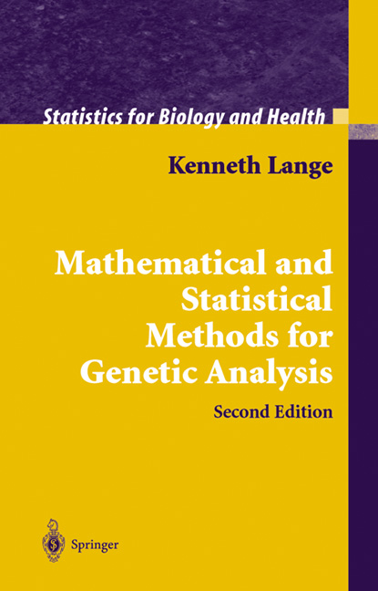 Mathematical and Statistical Methods for Genetic Analysis -  Kenneth Lange