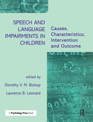 Speech and Language Impairments in Children - 