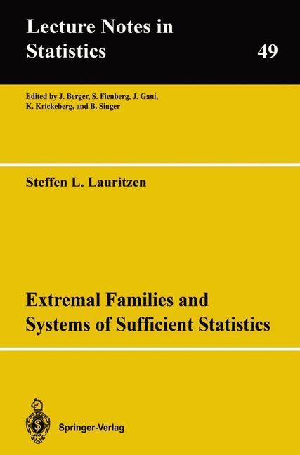 Extremal Families and Systems of Sufficient Statistics -  Steffen L. Lauritzen