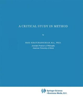 Critical Study in Method -  H. Khathchadourian