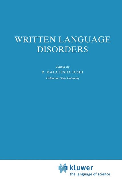 Written Language Disorders - 