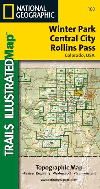 Winter Park/Central City/Rollins Pass -  National Geographic Society