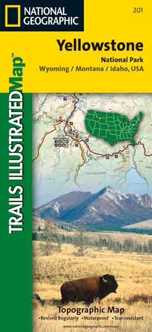 Yellowstone National Park -  Trails Illustrated,  National Geographic Maps