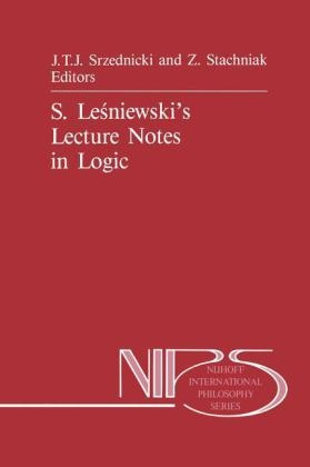 S. Lesniewski's Lecture Notes in Logic - 