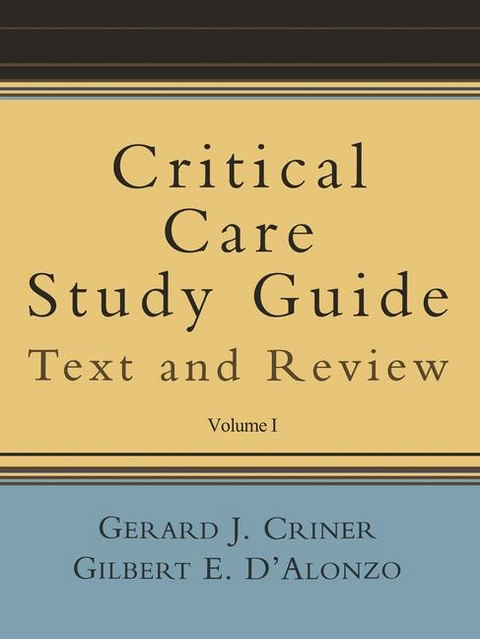 Critical Care Study Guide - 