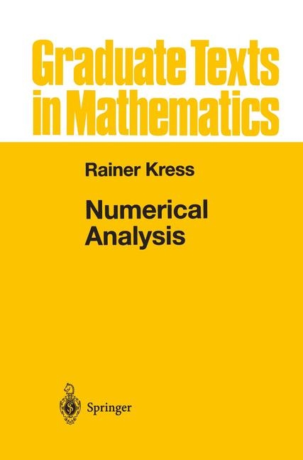 Numerical Analysis -  Rainer Kress