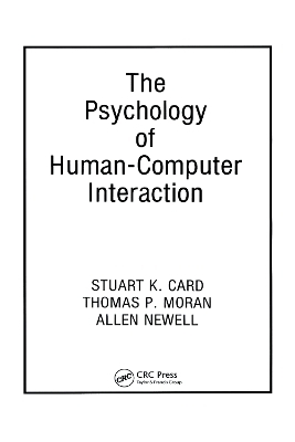 The Psychology of Human-Computer Interaction - 