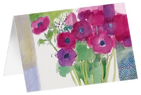 Kunstkarten "Anemonen" 5 Stück