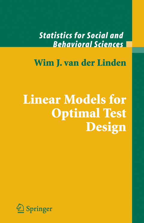 Linear Models for Optimal Test Design - Wim J. van der Linden