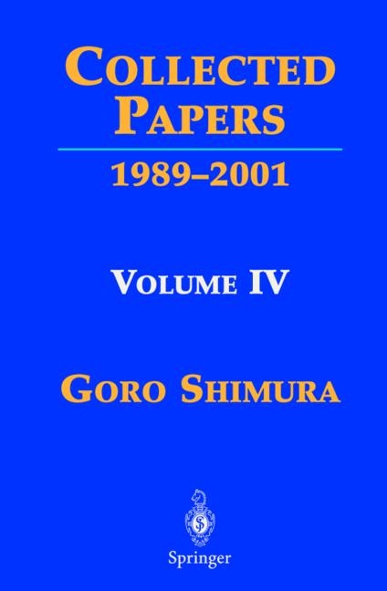 Collected Papers - Goro Shimura