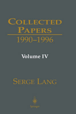 Collected Papers IV - Serge Lang, Jay Jorgenson