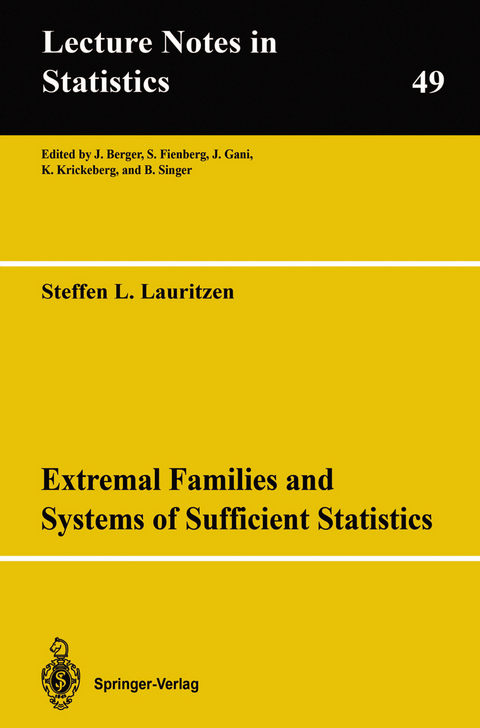 Extremal Families and Systems of Sufficient Statistics - Steffen L. Lauritzen