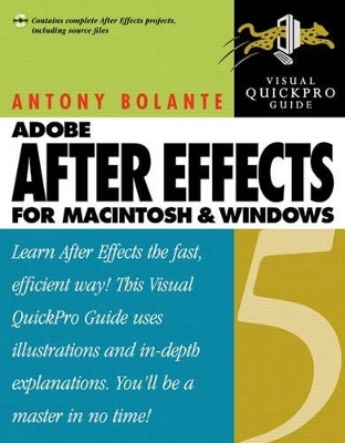 After Effects 5 for Macintosh and Windows - Antony Bolante