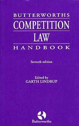 Butterworths Competition Law Handbook - 