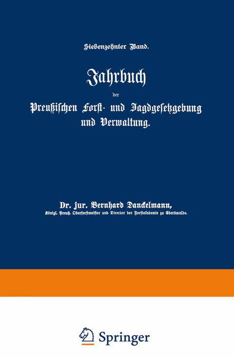 Jahrbuch der Preußischen Forst- und Jagdgesetzgebung und Verwaltung - O. Mundt