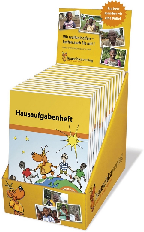 Hausaufgabenheft Theken-Display mit 24 Exemplaren - 