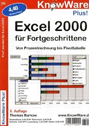 Excel 2000 für Fortgeschrittene - Thomas Barkow