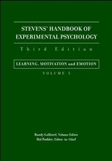 Stevens' Handbook of Experimental Psychology, Volume 3, Learning, Motivation, and Emotion - 