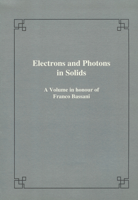 Electrons and photons in solids - 