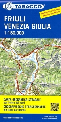 Friuli Venezia Giulia 1/150 road map (r)