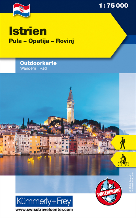 Istrien Nr. 01 Outdoorkarte Kroatien 1:75 000