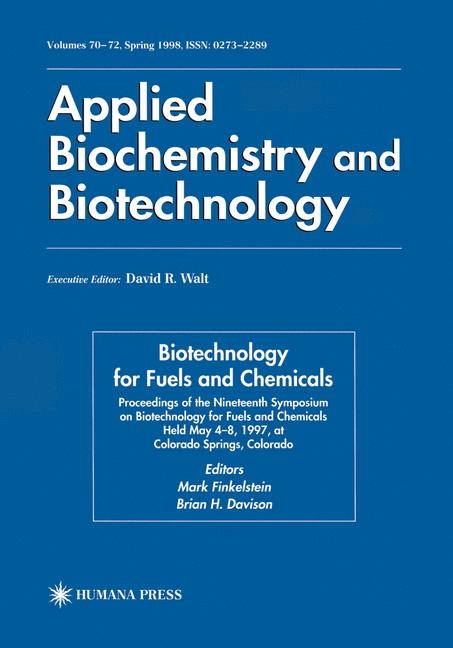 Biotechnology for Fuels and Chemicals - 