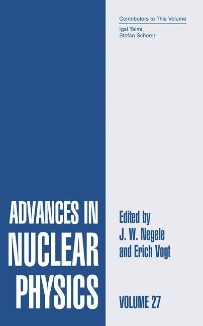 Advances in Nuclear Physics - 