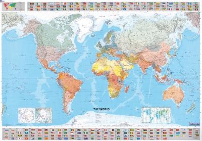 The World - Michelin rolled & tubed wall map Encapsulated -  Michelin