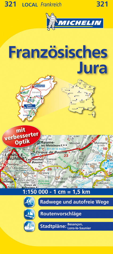 Michelin Karte Französisches Jura