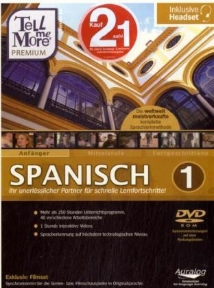 Spanisch 1-2, Anfänger/Mittelstufe, 2 DVD-ROMs