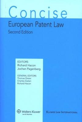 Concise European Patent Law - 