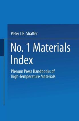 Plenum Press Handbooks of High-Temperature Materials -  Peter T. B. Shaffer