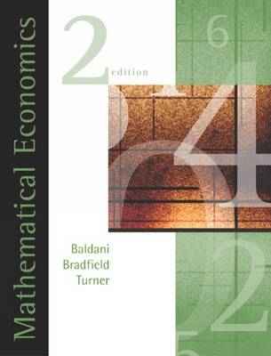 Mathematical Economics - Jeffrey Baldani, James Bradfield, Robert Turner