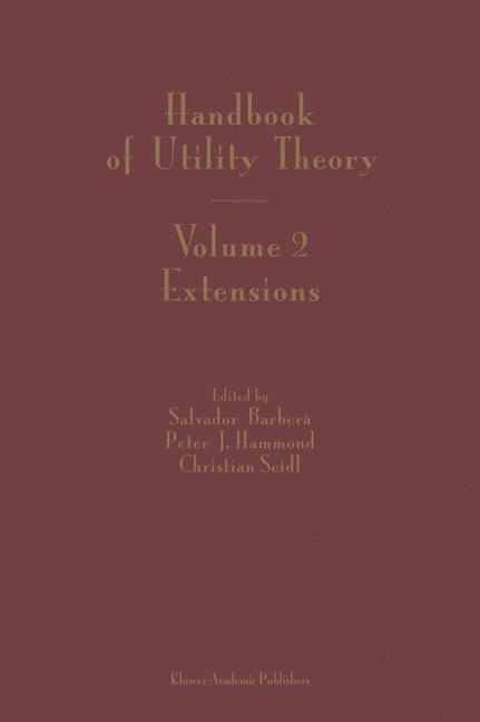 Handbook of Utility Theory - 