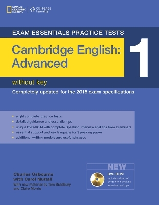 Exam Essentials Practice Tests: Cambridge English Advanced 1 with DVD-ROM - Eunice Yeates, Tom Bradbury