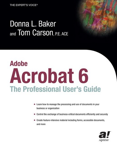 Adobe Acrobat 6 -  Donna L. Baker,  Tom Carson