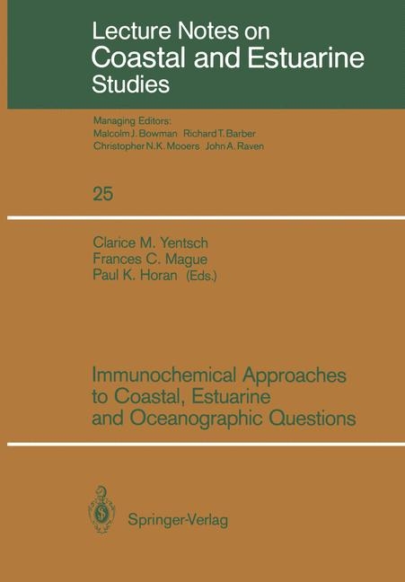 Immunochemical Approaches to Coastal, Estuarine and Oceanographic Questions - 