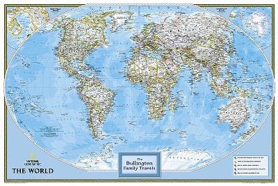 Personalized Map - World Classic - National Geographic Maps