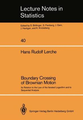 Boundary Crossing of Brownian Motion -  Hans R. Lerche