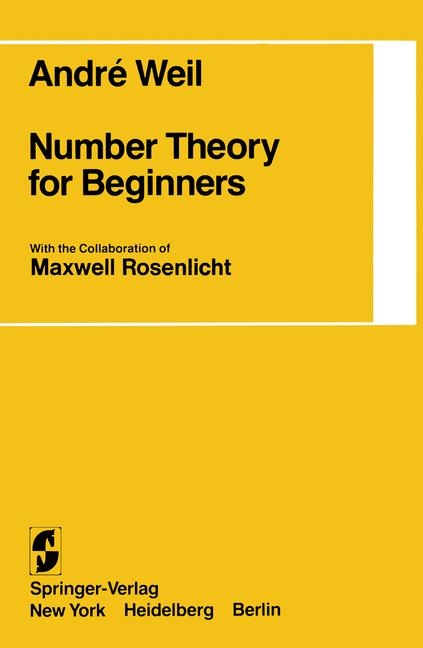 Number Theory for Beginners -  Andre Weil