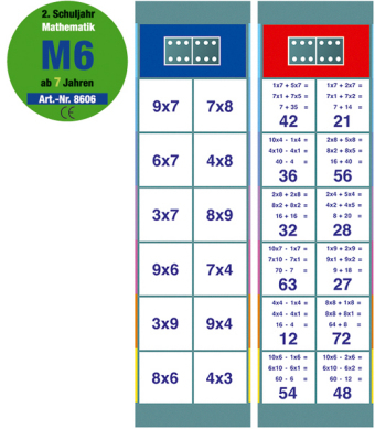 Flocards Mathematik 2. Schuljahr (Lernspiel). Set.M6