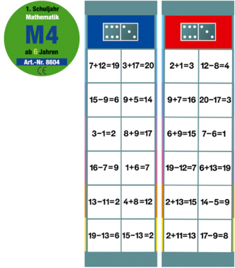 Flocards Mathematik 1. Schuljahr (Lernspiel). Set.M4