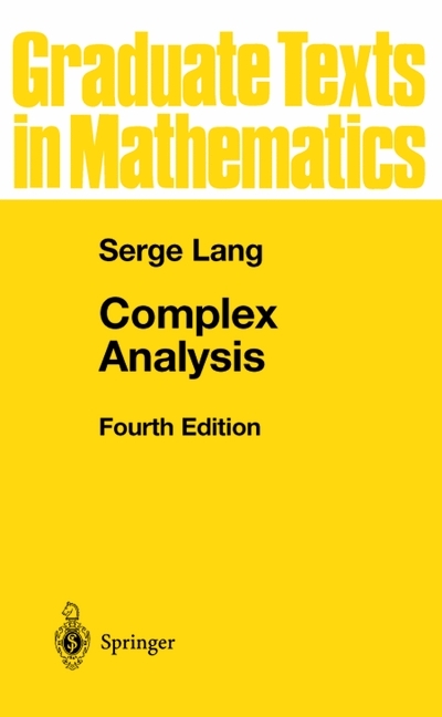 Complex Analysis -  Serge Lang